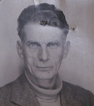 Passport photograph of Samuel Beckett, 1957