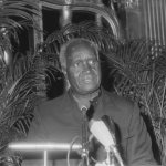 President Kaunda making a speech