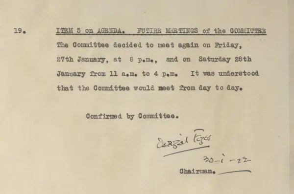 A snippet of text from the The 1922 Constitution Committee