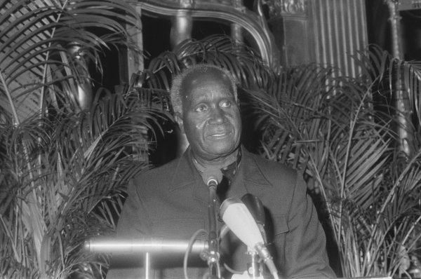 President Kaunda making a speech